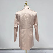 Fitted Longline Button Blazer