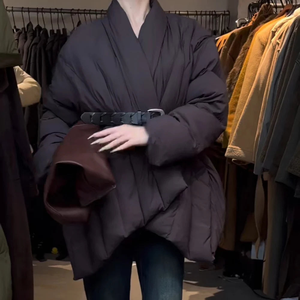 Asymmetric Padded Longline Jacket