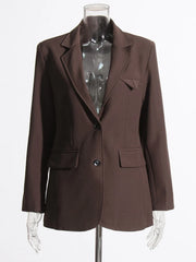 Relaxed Single-Breasted Blazer