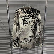 Animal-Print Longline Shirt