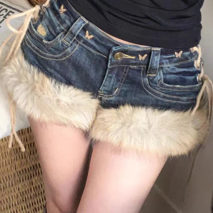 Shaggy-Hem Short Shorts