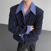 Textured Button-Front Jacket
