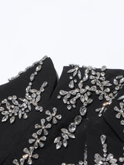 Embellished Cutout Longline Blazer