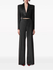 Cropped Blazer, Wide-Leg Pants or Set
