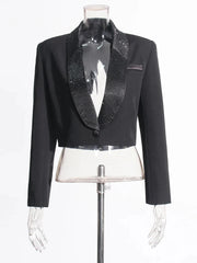 Cropped Blazer, Wide-Leg Pants or Set