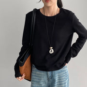 Round-Neck Long-Sleeve Top