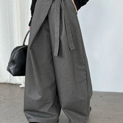 Tie-Waist Wide-Leg Pants