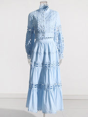 Lace Top and Tiered Skirt Set