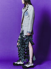 Contrast-Pocket Blazer or Cutout Pants