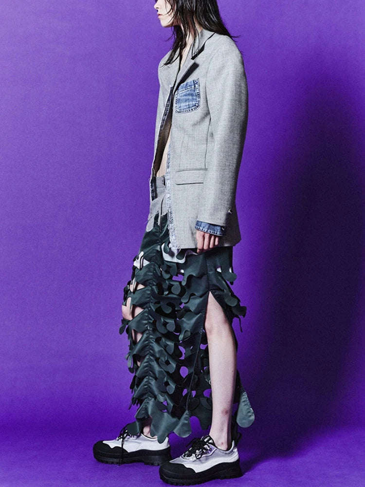 Contrast-Pocket Blazer or Cutout Pants