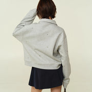 Collared Button-Neck Sweater