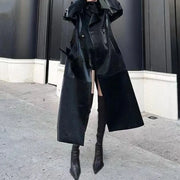 Glossy Longline Trench Coat
