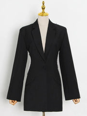 Shawl-Collar Longline Blazer