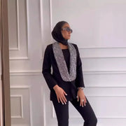 Embellished Shawl-Collar Blazer