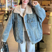 Contrast-Collar Pocket Jacket