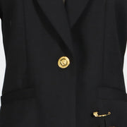 Safety-Pin Detail Blazer