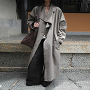 Relaxed Single-Breasted Trench Coat