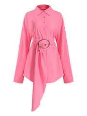 Oversized Longline Button Shirt