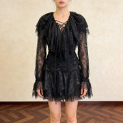 Ruffled Lace Blouse or Skirt