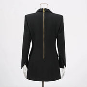 Statement-Button Tailored Blazer