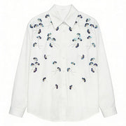 Scattered Floral Button-Up Shirt