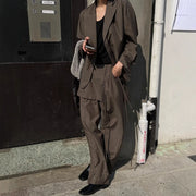 Relaxed Blazer and Pants Set