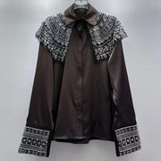 Embellished Shoulder-Panel Shirt