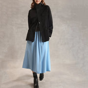 Stand-Collar Patch-Pocket Jacket