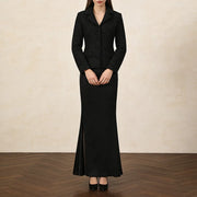 Tailored Jacket and Flared Skirt Set