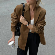 Notched-Lapel Relaxed Blazer