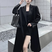 Notched-Lapel Longline Coat
