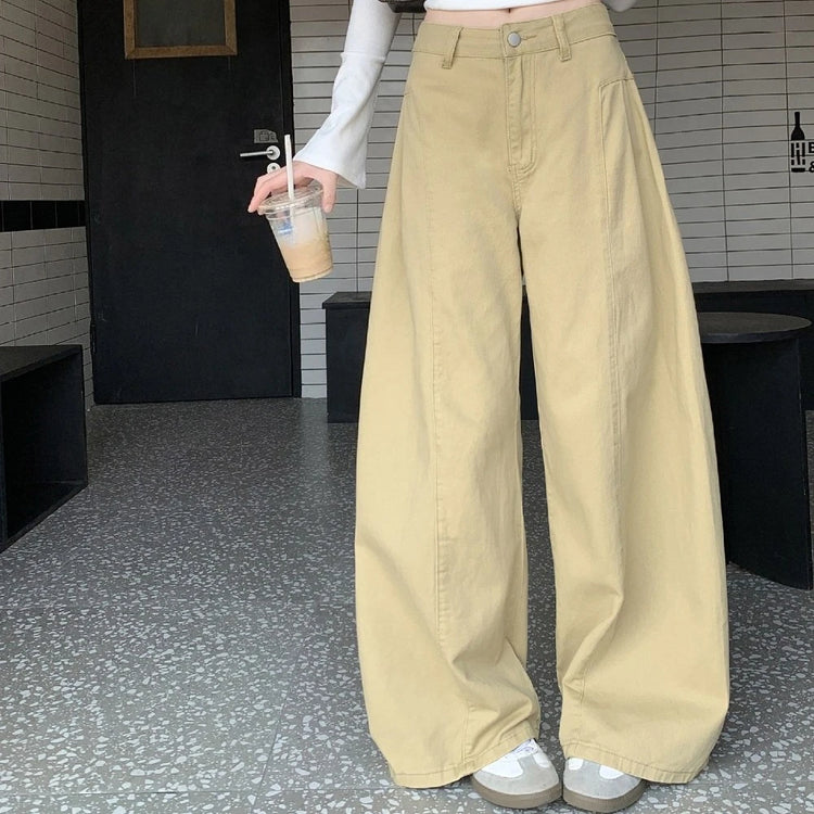 Pleated Wide-Leg Pants