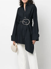 Oversized Longline Button Shirt