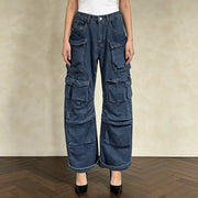 Straight-Leg Cargo Jeans