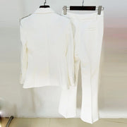 Embellished Blazer and Pants Set