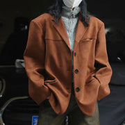 Relaxed Three-Button Blazer