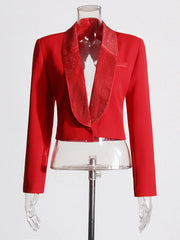 Cropped Blazer, Wide-Leg Pants or Set