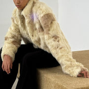Shaggy Collared Cropped Jacket