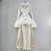 Lace Jacket and Long Dress Set