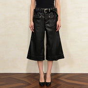 Cropped Wide-Leg Pants