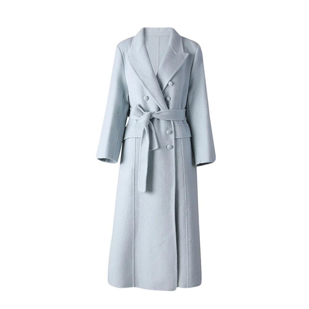Double-Breasted Longline Coat