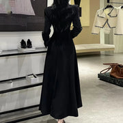 Embellished-Shoulder Blazer Dress