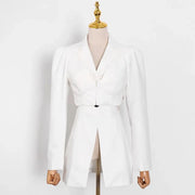 Cutout-Waist Tailored Jacket
