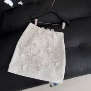 Floral Sheer Top and Skirt Set