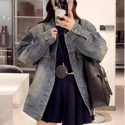 Embellished Relaxed Collared Jacket