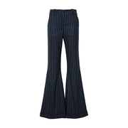 Pinstriped Flared Pants