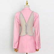 Shawl-Collar Longline Blazer