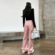 Straight-Leg Patch-Pocket Pants