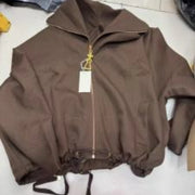 Stand-Collar Zip-Up Jacket