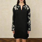 Floral V-Neck Shift Dress